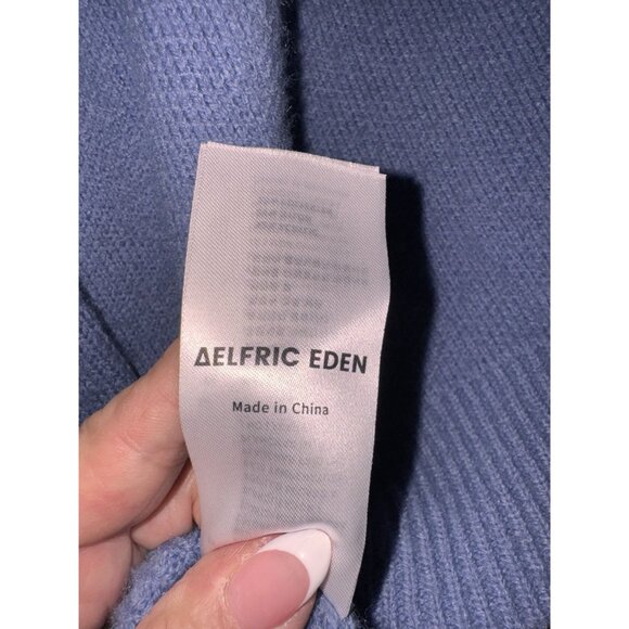 Elfric Eden "Wow" Goose Graphic Sweater XL Blue Knit Pullover Casual Unisex stre - Picture 7 of 9